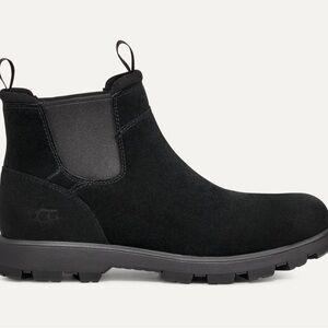UGG Hillmont Chelsea Boots Mens 9 Black Waterproof Suede 1134831